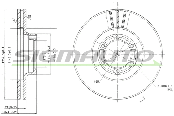 Brake Disc (DBA160V)