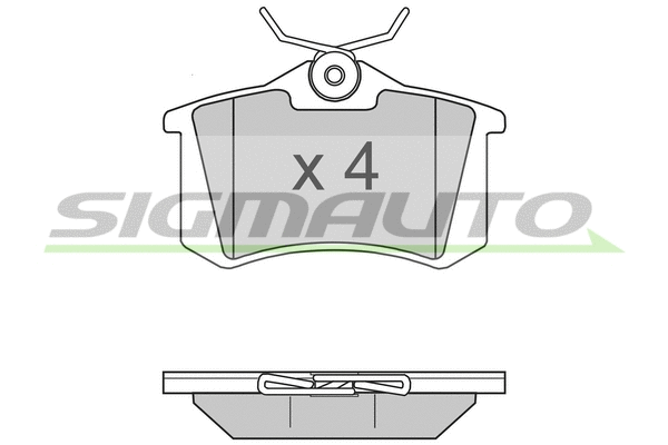 Brake Pad Set, disc brake (SPA806)