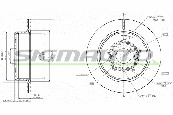 Brake Disc (DBB375V)
