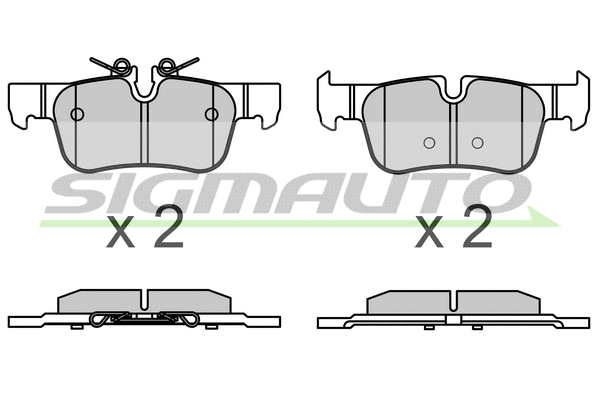 Brake Pad Set, disc brake (SPB633)