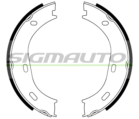 Brake Shoe Set, parking brake (SFA301)