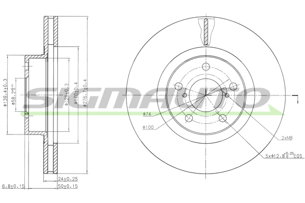 Brake Disc (DBA679V)