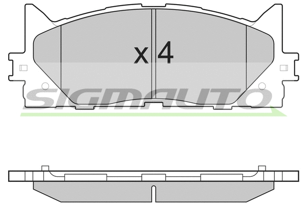 Brake Pad Set, disc brake (SPB253)