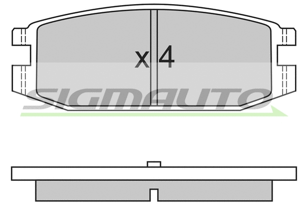 Brake Pad Set, disc brake (SPA331)