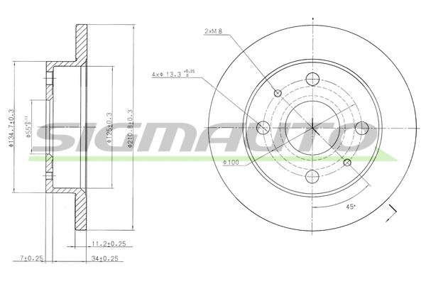 Brake Disc (DBB302S)