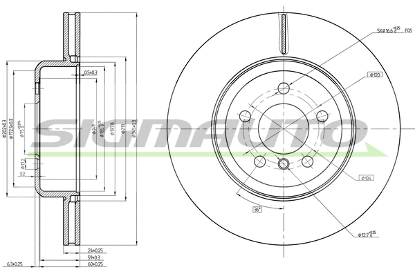 Brake Disc (DBC622V)