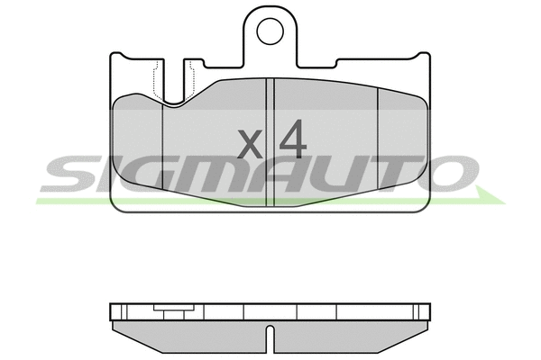 Brake Pad Set, disc brake (SPB022)