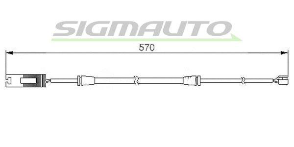 Warning Contact, brake pad wear (WI0530)