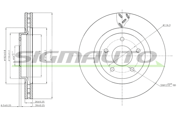 Brake Disc (DBB624V)