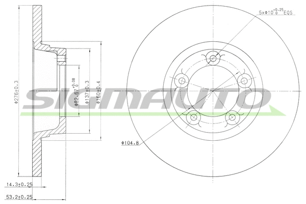 Brake Disc (DBA065S)
