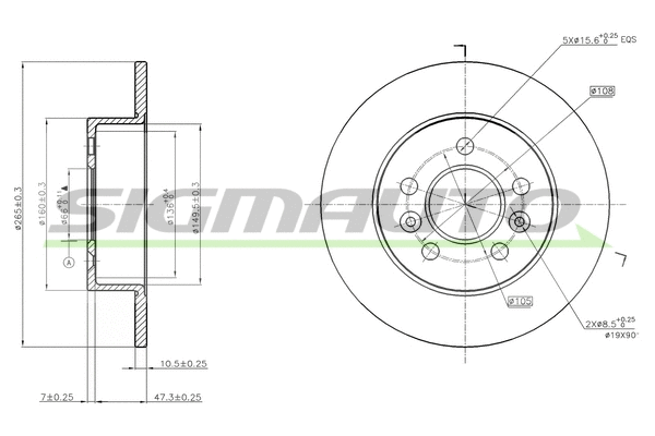 Brake Disc (DBB056S)