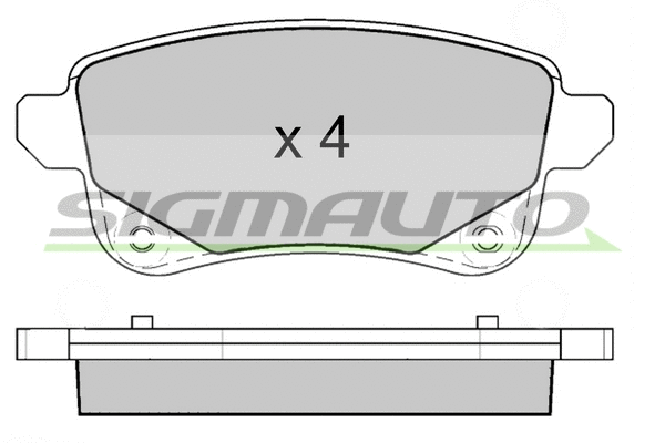 Brake Pad Set, disc brake (SPB645)