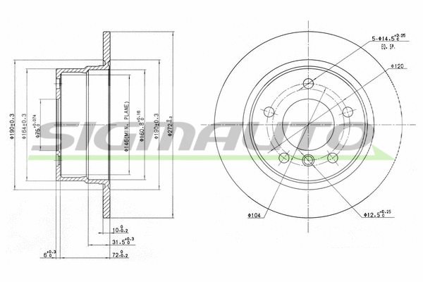 Brake Disc (DBB361S)