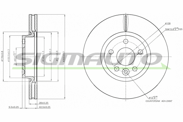 Brake Disc (DBB567V)