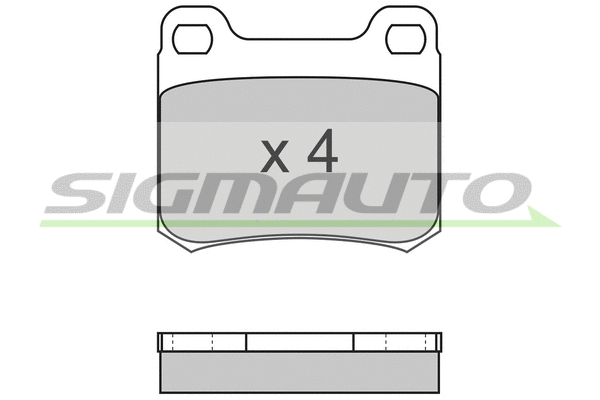 Brake Pad Set, disc brake (SPA227)