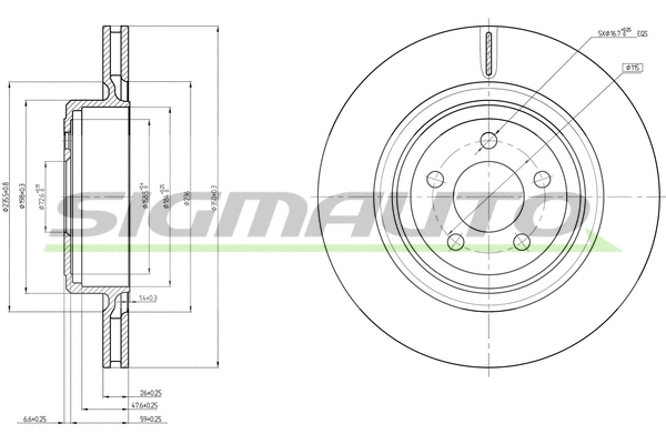 Brake Disc (DBC066V)