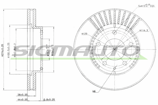 Brake Disc (DBA738V)