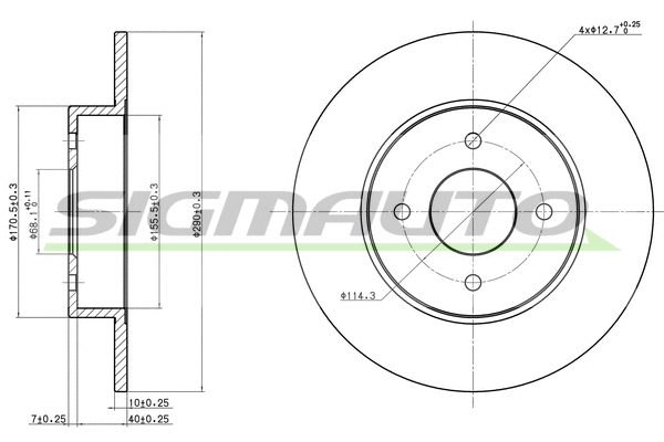 Brake Disc (DBA546S)