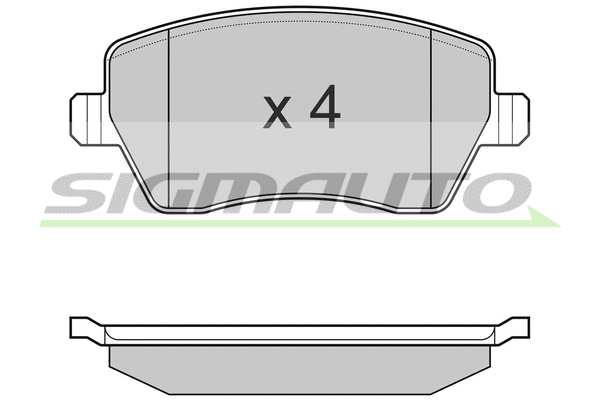 Brake Pad Set, disc brake (SPB026)