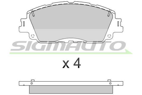 Brake Pad Set, disc brake (SPB785)