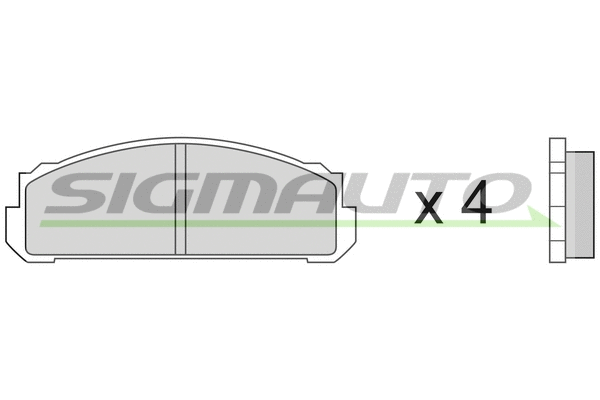 Brake Pad Set, disc brake (SPA076)