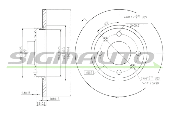 Brake Disc (DBA059S)