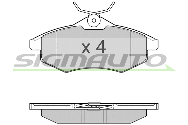 Brake Pad Set, disc brake (SPB008)
