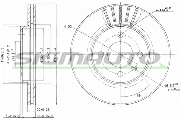 Brake Disc (DBA207V)
