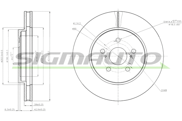 Brake Disc (DBB544V)