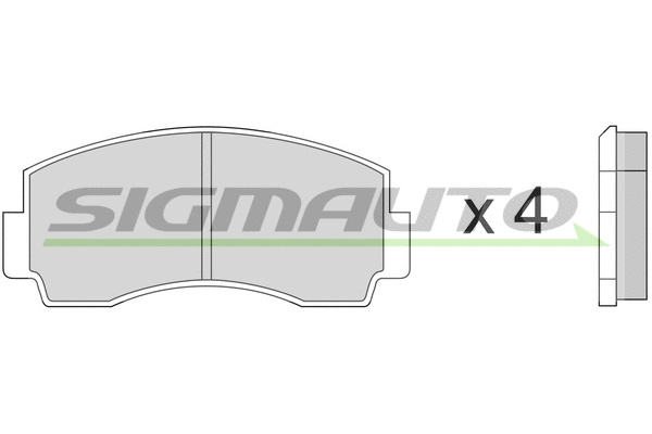 Brake Pad Set, disc brake (SPA168)