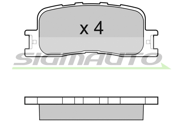 Brake Pad Set, disc brake (SPB060)