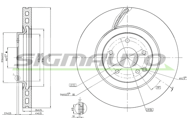 Brake Disc (DBB856V)