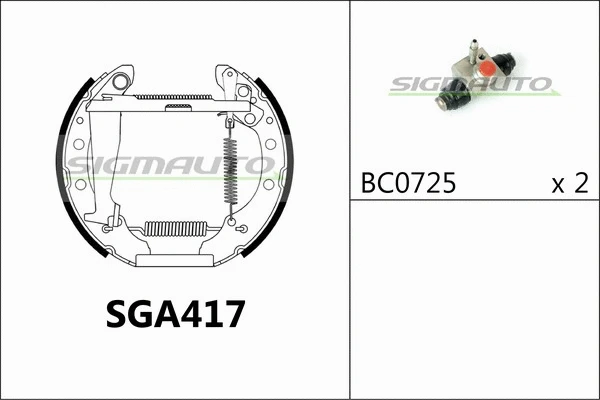 Brake Shoe Set (SGA417)