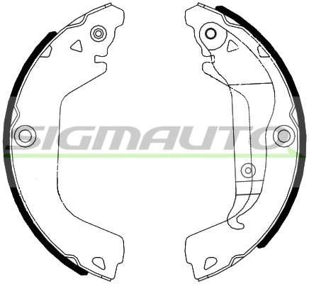 Brake Shoe Set (SFD992)
