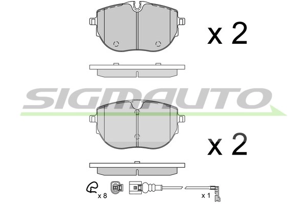 Brake Pad Set, disc brake (SPB944)