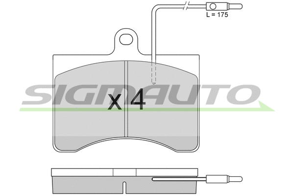 Brake Pad Set, disc brake (SPA094)