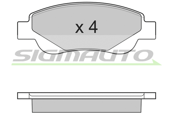 Brake Pad Set, disc brake (SPB225)