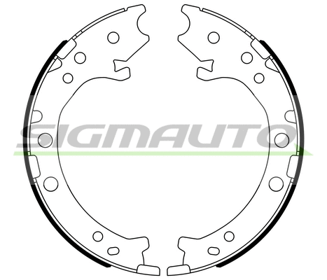 Brake Shoe Set, parking brake (SFA715)