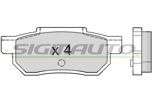 Brake Pad Set, disc brake (SPA351)