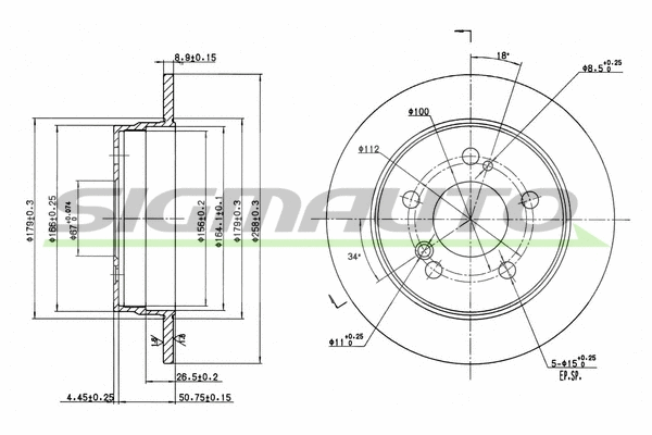 Brake Disc (DBA122S)