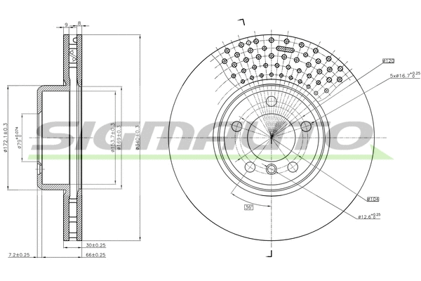 Brake Disc (DBC614V)