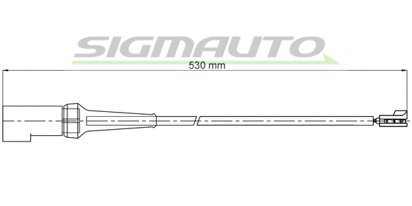 Warning Contact, brake pad wear (WI0798)