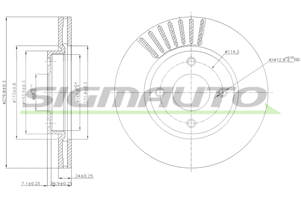 Brake Disc (DBB940V)