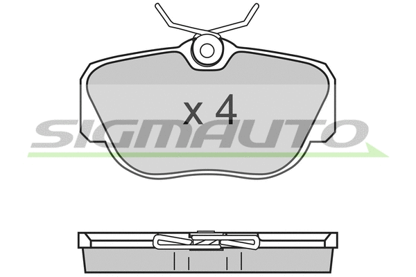 Brake Pad Set, disc brake (SPA425)