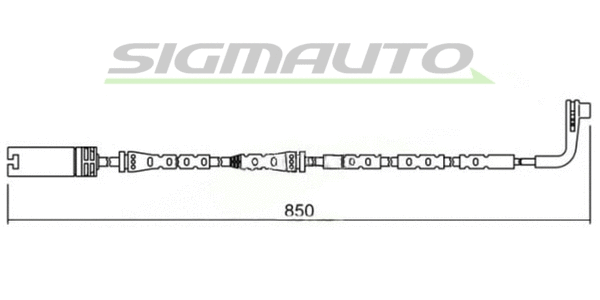 Warning Contact, brake pad wear (WI0635)