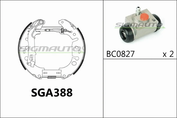 Brake Shoe Set (SGA388)