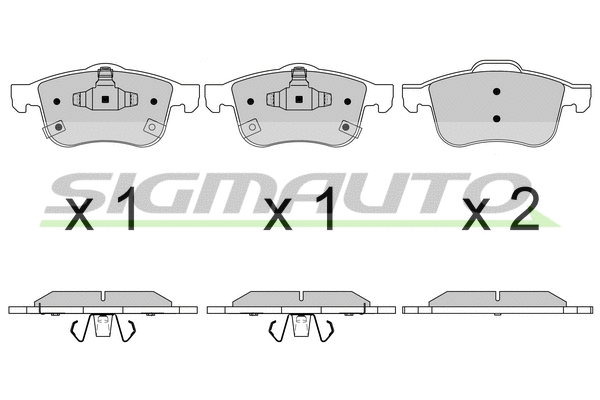Brake Pad Set, disc brake (SPB626)