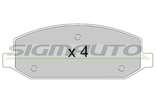 Brake Pad Set, disc brake (SPB873)