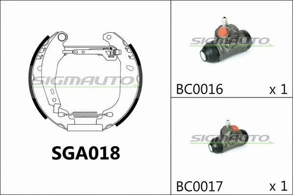 Brake Shoe Set (SGA018)