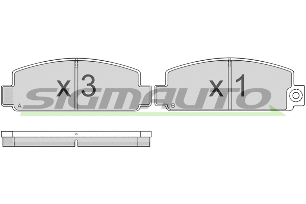 Brake Pad Set, disc brake (SPA183)